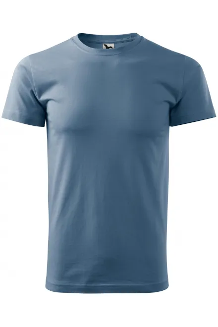 T-Shirt mit höherem Gewicht Unisex - denim, XS