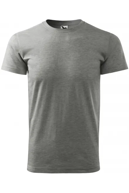 T-Shirt mit höherem Gewicht Unisex - dunkelgrauer Marmor, XS