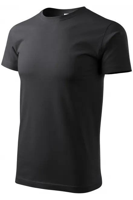 T-Shirt mit höherem Gewicht Unisex, Ebenholz Grau