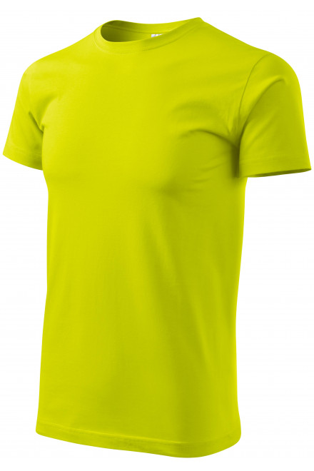 T-Shirt mit höherem Gewicht Unisex, lindgrün, Baumwoll-T-Shirts