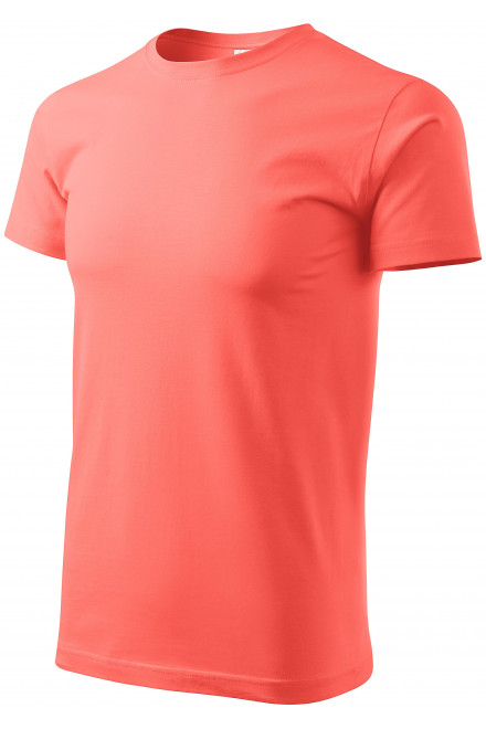 T-Shirt mit höherem Gewicht Unisex, koralle, Baumwoll-T-Shirts