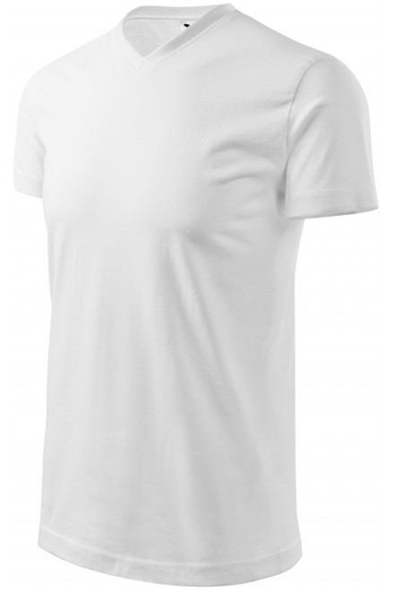 T-Shirt mit kurzen Ärmeln, gröber, weiß, einfarbige T-Shirts