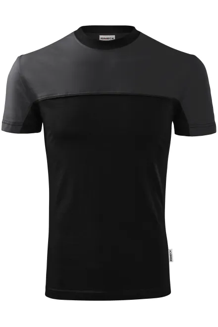 T-Shirt mit zwei Farben - Ebenholz Grau, M