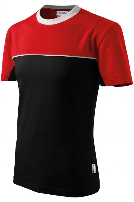 T-Shirt mit zwei Farben, schwarz