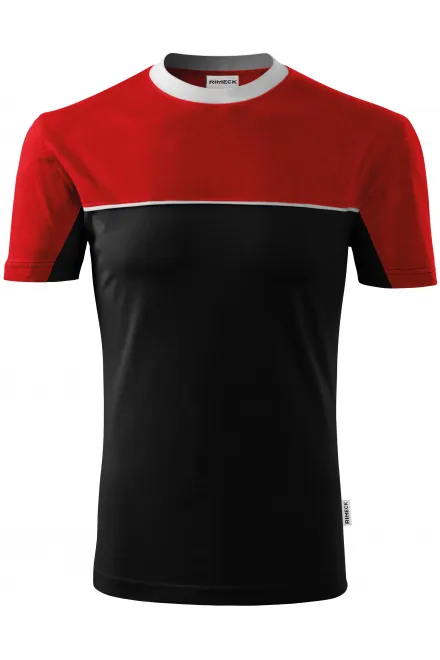 T-Shirt mit zwei Farben - schwarz, M