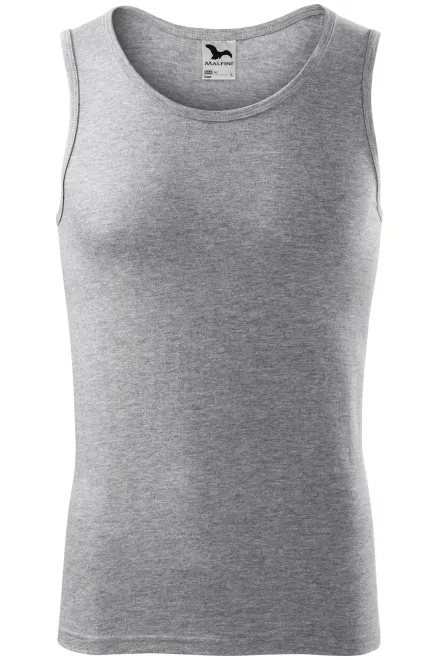 Tanktop für Herren - dunkelgrauer Marmor, 2XL