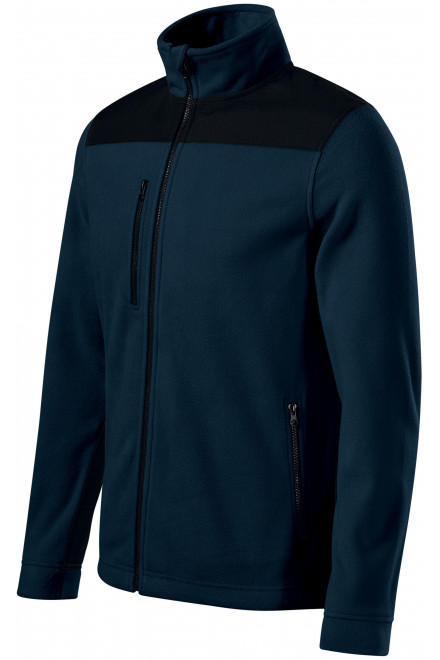 Wärme Unisex-Fleecejacke, dunkelblau, Sweatshirts ohne Kapuze