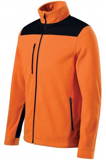 Wärme Unisex-Fleecejacke, orange, Sweatshirts mit Reißverschluss